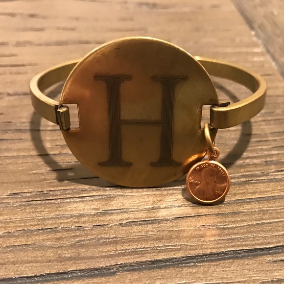 Top Shelf Brass initial bracelet - Picture 1 of 2